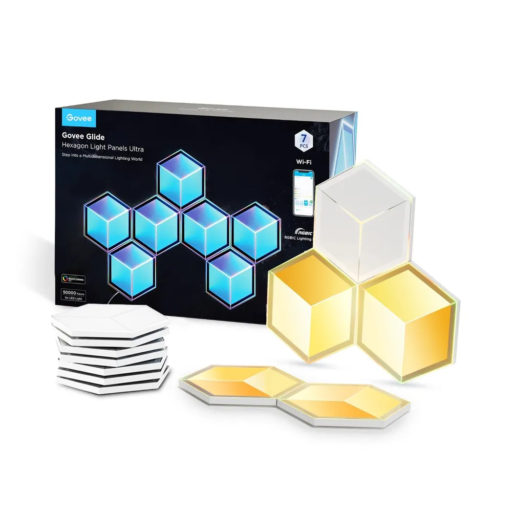 Govee H606A Glide Hexagon Light Panels Ultra 7-pack Oświetlenie LED
