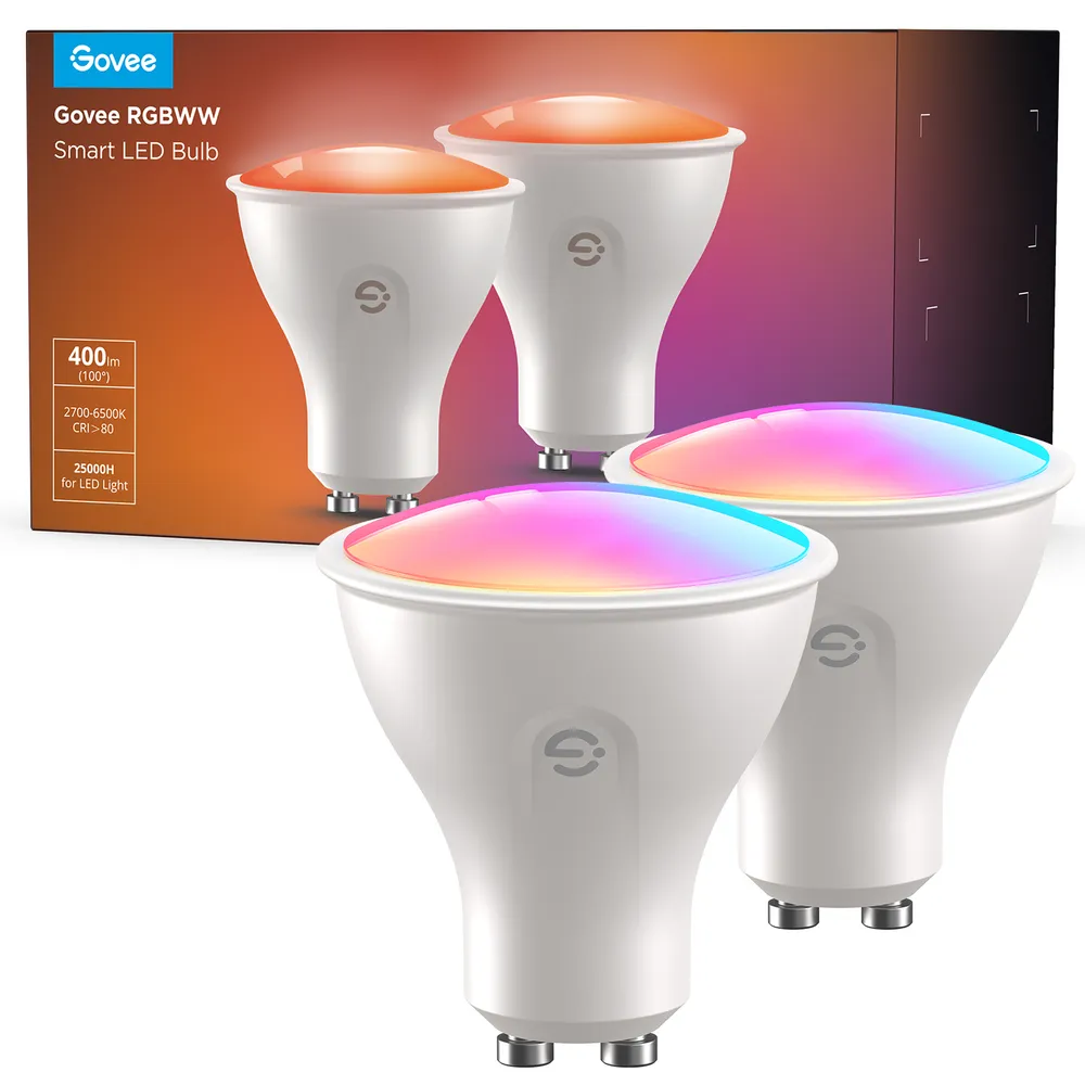 Govee H600D GU10 Light bulb 2-pack Inteligentna żarówka RGBWW