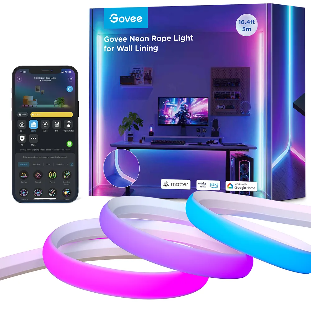 Govee H6641 5m Neon Rope Light Oświetlenie LED