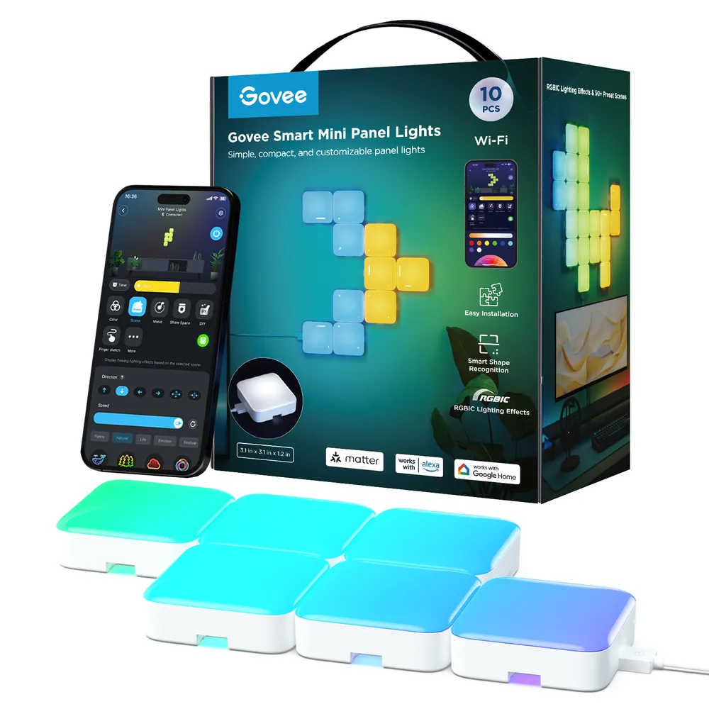 Govee H8069 Smart Mini Panel Lights (10 pack) Oświetlenie LED