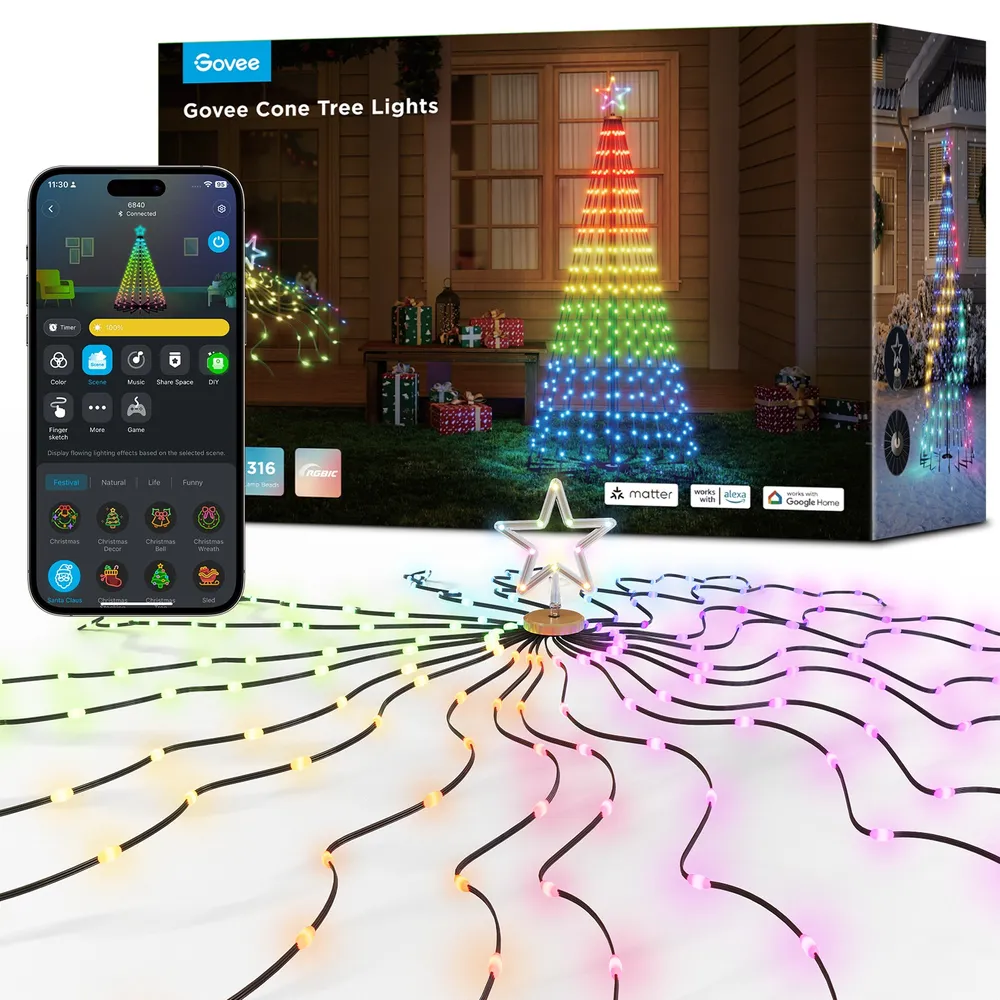 Govee H6840 Cone Tree Lights Oświetlenie LED