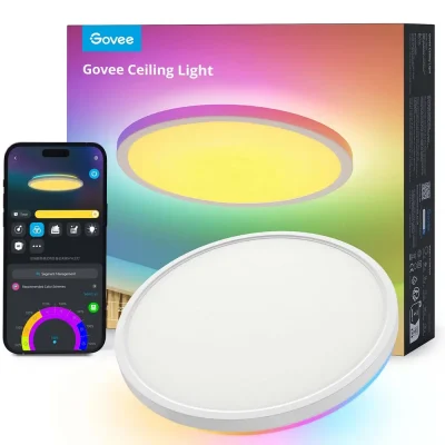 Govee H80A1 12inch RGBWW + RGBIC Round Smart Ceiling Light Lampa sufitowa LED