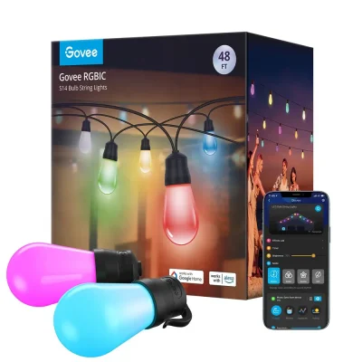 Govee H7020 RGBIC Smart Outdoor String Lights Oświetlenie LED
